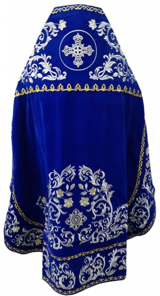 Облачение священника, вишитое на бархате, вишивка
