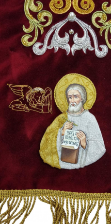 Плащаница вышитая на бархате