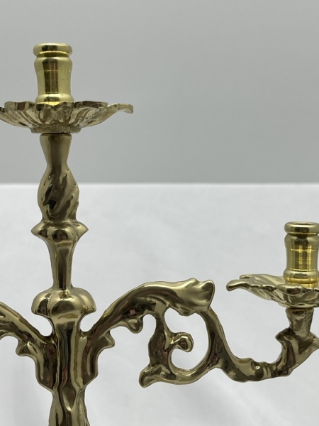 Підсвічник настільний, на 3 свічки, латунь, 33,5х25 №12 - 1