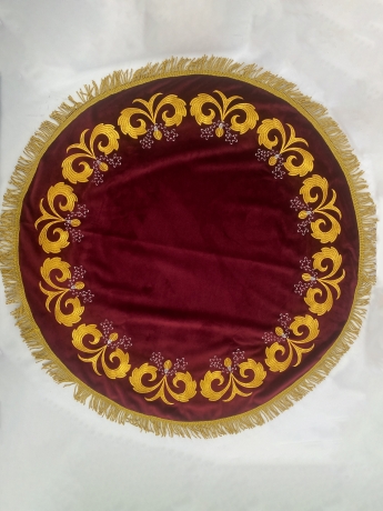 Накидка кругла вишивка "тюльпан"