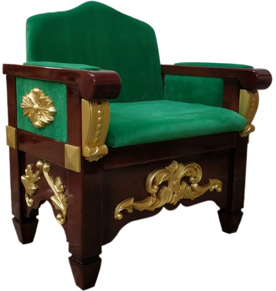Кресло-трон №9 декоративное золочение