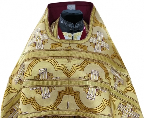 Облачение священника из грецкой парчи, с пришивным галуном