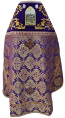 Облачення священника комбіноване з парчі &quot;Пасхальни хрест&quot;, з вишитим опліччям, вишивка &quot;Роза&quot;