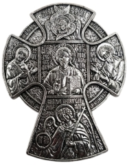 Хрест (метал.) №10-29, розмір: 4,4х3,5см