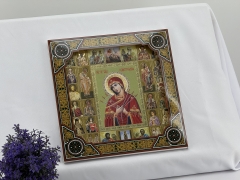 Подарункова ікона Богородиці "Семистрільна" 26х26см 